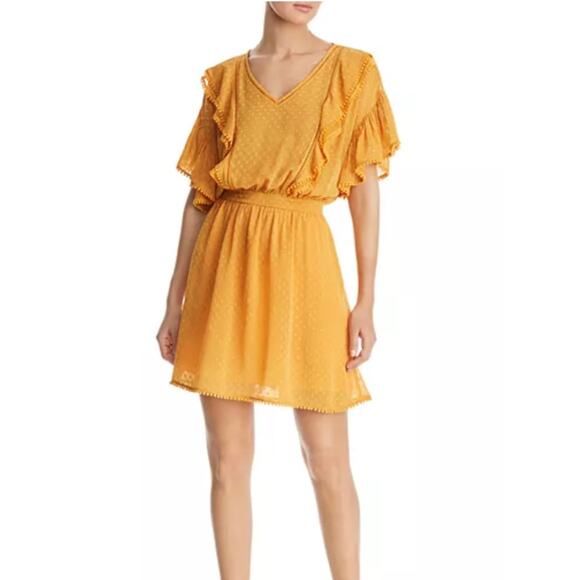 Scotch & Soda Ruffled Swiss Dot Dress S - Picture 1 of 12